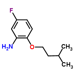 5-Fluoro-2-(3-methylbutoxy)aniline Structure