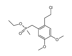 (β-chloroethyl-2 dimethoxy-4,5 benzyl) methylphosphinate d'ethyle结构式