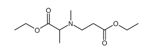 ethyl N-methyl-N-(2'-carboethoxyethyl)alanine Structure