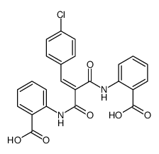 2-[[2-[(2-carboxyphenyl)carbamoyl]-3-(4-chlorophenyl)prop-2-enoyl]amino]benzoic acid结构式