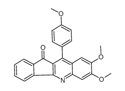 7,8-dimethoxy-10-(4-methoxyphenyl)-11H-indeno[1,2-b]quinolin-11-one Structure