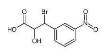 3-Bromo-2-hydroxy-3-(3-nitro-phenyl)-propionic acid结构式