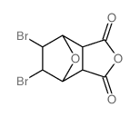 trans-5,6-dibromo-7-oxabicyclo{2.2.1}heptane-2-exo,3-cis-dicarboxylic acid anhydride Structure