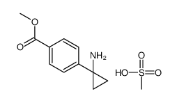 Methyl 4-(1-aminocyclopropyl)benzoate methanesulfonate (1:1) Structure