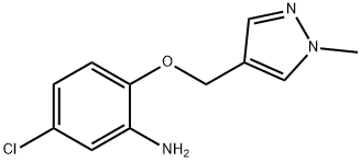 5-氯-2-((1-甲基-1H-吡唑-4-基)甲氧基)苯胺图片