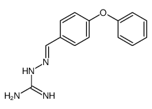 2-[(E)-(4-phenoxyphenyl)methylideneamino]guanidine结构式