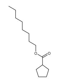 Cyclopentanecarboxylic acid octyl ester结构式