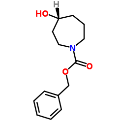 Benzyl (4R)-4-hydroxy-1-azepanecarboxylate Structure