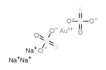 gold trisodium bis(thiosulphate)结构式