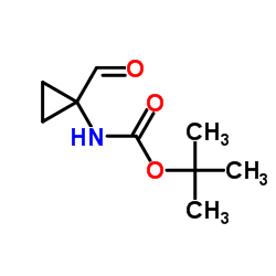 1-(tert-Butoxycarbonylamino)cyclopropanecarboxaldehyde Structure