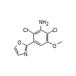 2,6-Dichloro-3-methoxy-5-(2-oxazolyl)aniline Structure