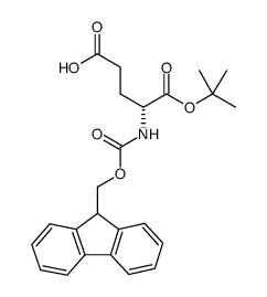 N-(9-芴甲氧羰基)-D-谷氨酸 1-叔丁酯结构式