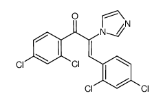 2-Propen-1-one,1,3-bis(2,4-dichlorophenyl)-2-(1H-imidazol-1-yl)- Structure