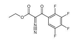 ethyl 2-diazo-3-(2,3,4,5-tetrafluorophenyl)-3-oxopropionate Structure