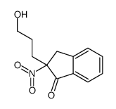 2-(3-hydroxypropyl)-2-nitro-3H-inden-1-one Structure