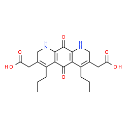 1,2,5,8,9,10-Hexahydro-5,10-dioxo-4,6-dipropylpyrido[3,2-g]quinoline-3,7-diacetic acid Structure