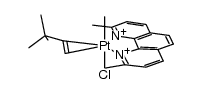 PtClMe(2,9-Me2-1,10-phenanthroline)(CH=CHCMe3)结构式