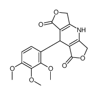 8-(2,3,4-trimethoxyphenyl)-3,4,5,8-tetrahydrodifuro[3,4-b:3',4'-f]pyridine-1,7-dione Structure