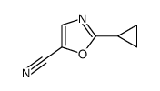 2-cyclopropyloxazole-5-carbonitrile structure