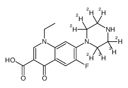 Norfloxacin-d8 structure