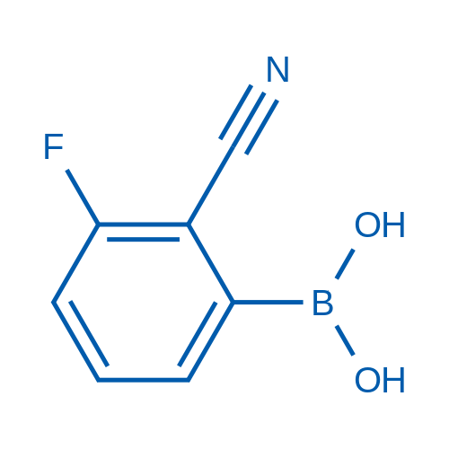 (2-cyano-3-fluorophenyl)boronic acid Structure