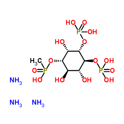 D-肌肌醇-1,3,4-三磷酸(铵盐)结构式