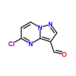 5-氯吡唑并[1,5-a]嘧啶-3-甲醛结构式