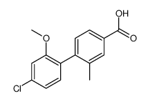 4-(4-chloro-2-methoxyphenyl)-3-methylbenzoic acid Structure