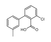 2-chloro-6-(3-methylphenyl)benzoic acid结构式