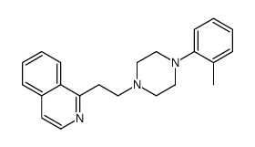 1-[2-[4-(2-methylphenyl)piperazin-1-yl]ethyl]isoquinoline结构式