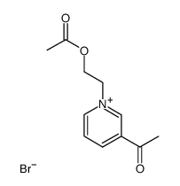 1-(2-Acetoxyethyl)-3-acetylpyridinium bromide structure