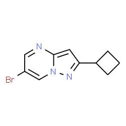 6-Bromo-2-cyclobutylpyrazolo[1,5-a]pyrimidine Structure