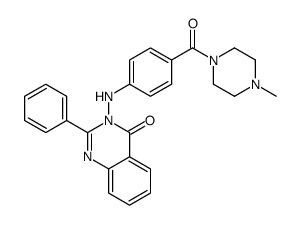 3-[4-(4-methylpiperazine-1-carbonyl)anilino]-2-phenylquinazolin-4-one Structure