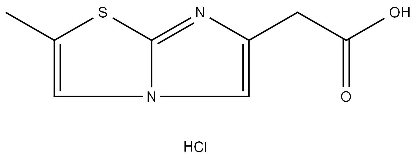 2-{2-methylimidazo[2,1-b][1,3]thiazol-6-yl}acetic acid Structure
