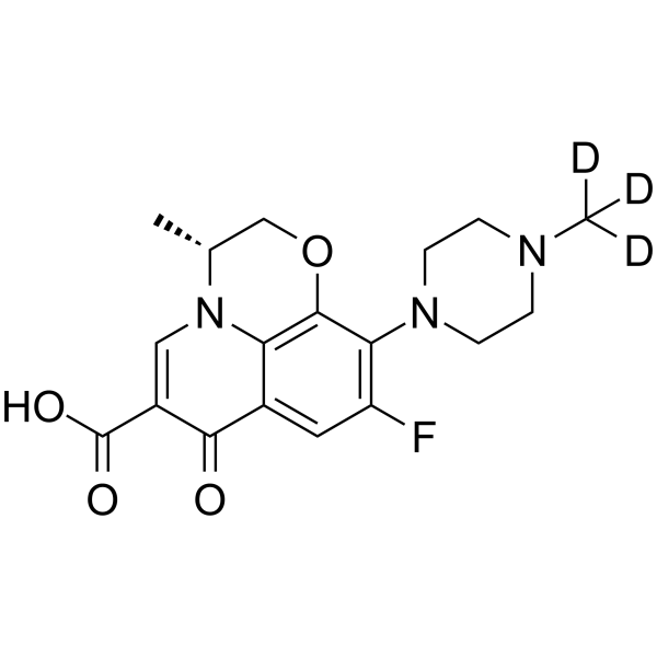 (R)-Ofloxacin-d3 Structure