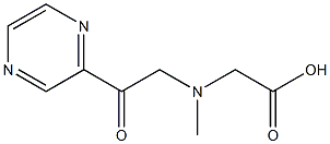 2-(methyl(2-oxo-2-(pyrazin-2-yl)ethyl)amino)acetic acid结构式