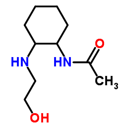 N-{2-[(2-Hydroxyethyl)amino]cyclohexyl}acetamide Structure