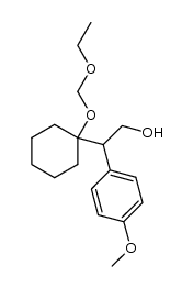 2-(1-(ethoxymethoxy)cyclohexyl)-2-(4-methoxyphenyl)ethanol结构式