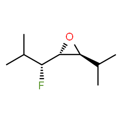 Oxirane, 2-(1-fluoro-2-methylpropyl)-3-(1-methylethyl)-, [2alpha(R*),3ba]- (9CI) structure