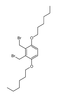 2,3-bis(bromomethyl)-1,4-dihexoxybenzene结构式