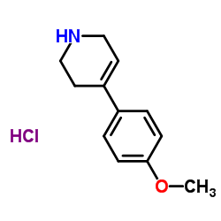 4-(4-Methoxyphenyl)-1, 2, 3, 6-tetrahydropyridine hydrochloride Structure