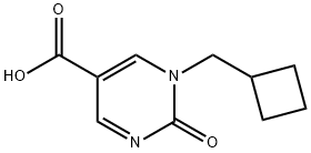 1-(Cyclobutylmethyl)-2-oxo-1,2-dihydropyrimidine-5-carboxylic acid Structure