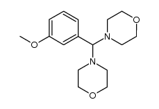 3-(dimorpholinomethyl)-1-methoxybenzene结构式