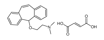 2-(11H-dibenzo[1,2-a:1',2'-e][7]annulen-11-yloxy)ethyl-dimethylazanium,(Z)-4-hydroxy-4-oxobut-2-enoate结构式