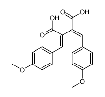 2,3-bis[(4-methoxyphenyl)methylidene]butanedioic acid结构式