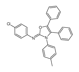 N-(4-chlorophenyl)-3-(4-methylphenyl)-4,5-diphenyl-1,3-oxazol-2-imine Structure