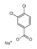 3,4-Dichlorobenzoic acid sodium salt结构式