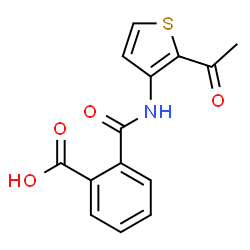 N-(2-ACETYL-THIOPHEN-3-YL)-PHTHALAMIC ACID结构式