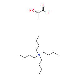 L-乳酸四丁基铵盐溶液结构式