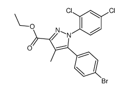 5-(4-CHLOROPHENYL)-1-(2,4-DICHLOROPHENYL)-4-METHYLPYRAZOLE-3-CARBOXYLICACID Structure